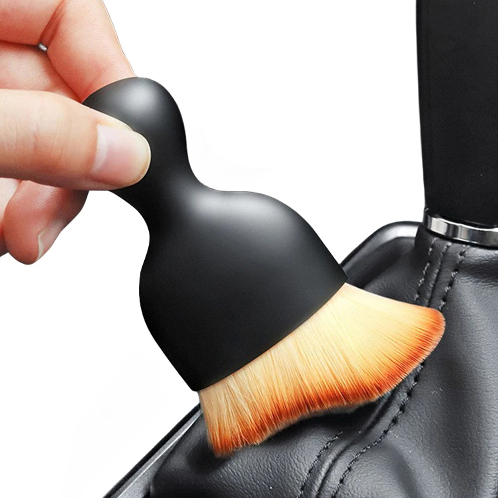 Soft-Bristle Automotive Interior Detailing Brush