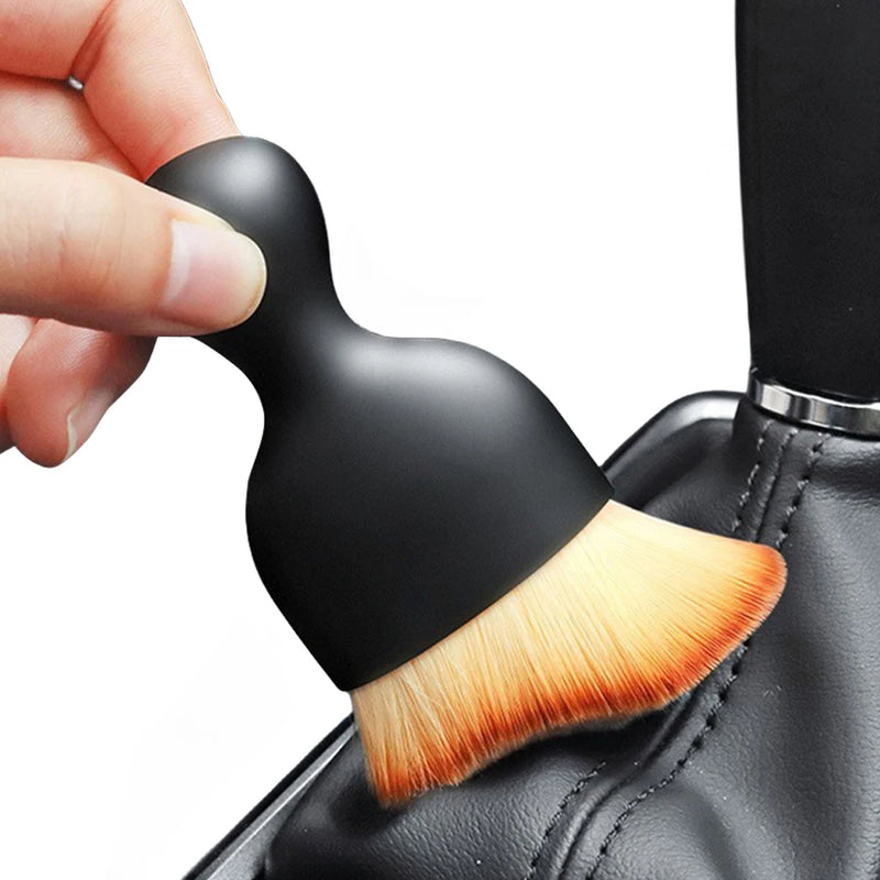 Soft-Bristle Automotive Interior Detailing Brush