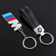 Luxury Leather Car Emblem Carving Key Keyring Key Chain for BMW M X1 X2 X3 X4 X5 X6 3 5 Series M2 M3 M4