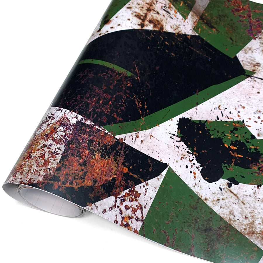 Rust Camouflage Automotive Vinyl Wrap – Multiple Sizes
