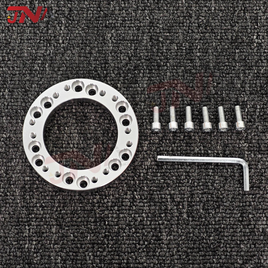 70MM 74MM PCD Steering Wheel Hub Adapter Spacer Kit 6 Bolts Universal Aluminum Steering Wheel Spacer
