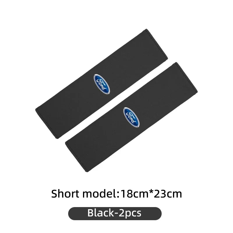 2-Piece Ford Suede-Look Seat Belt Shoulder Pads – 6 Colors