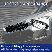 1-Piece Front Bumper Grill Grille Glossy Black with LED for BMW 3 Series 2023 24-IN G20 LCI Sedan 320i