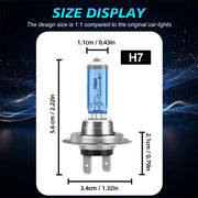 4-Piece H7 Halogen Headlight Bulb – 6000K
