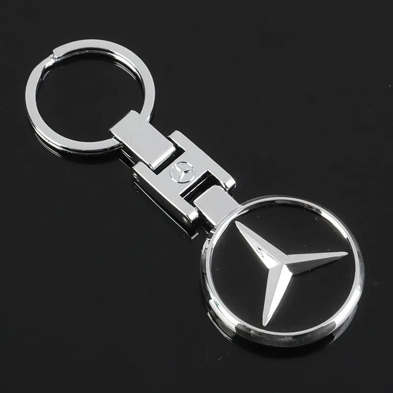 Metal Automotive Logo Keychain for Mercedes-Benz – Multiple Designs