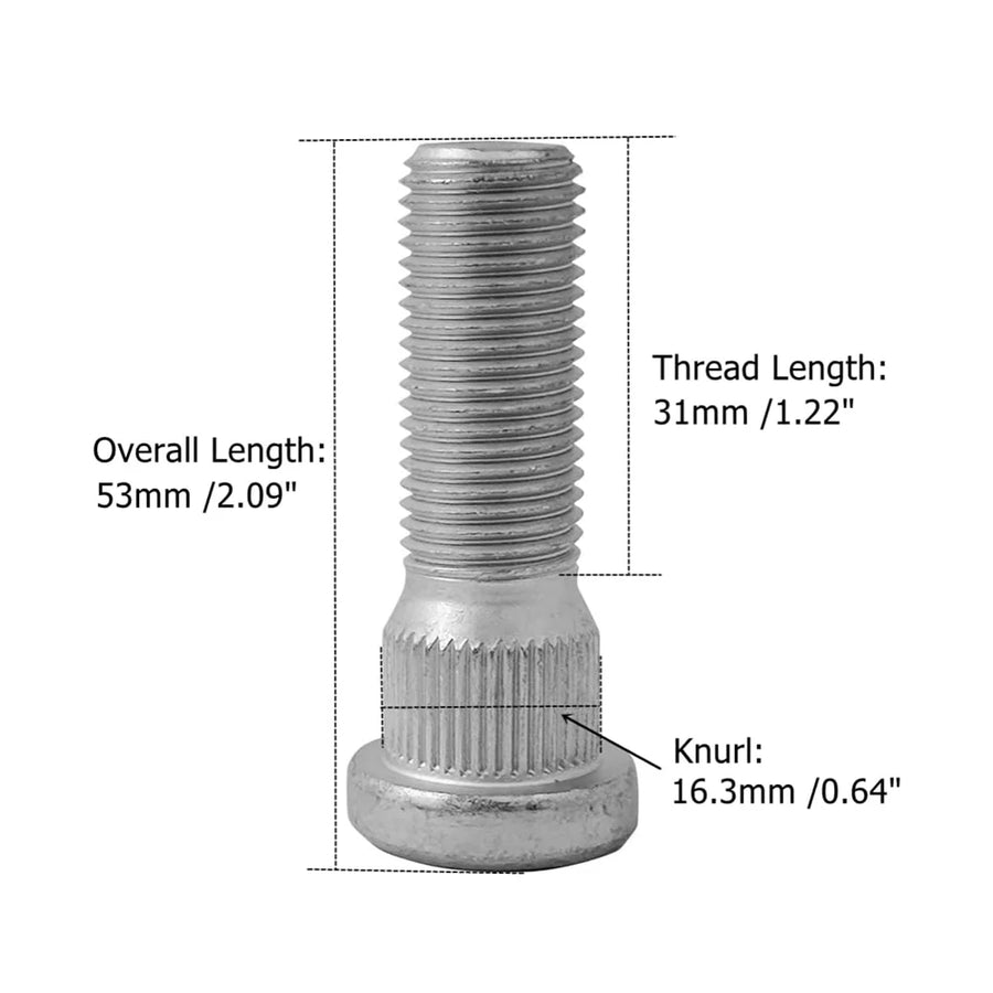 M14X1.5 Wheel Studs for Toyota Land Cruiser Sequoia Tundra Lexus LC500 LS460 LS500 LS600H LX470 LX570