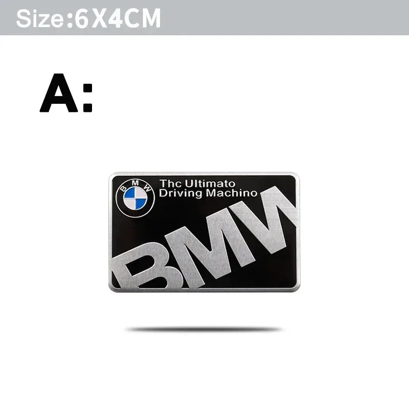 Aluminum Alloy Emblem Badge Decal for BMW – Multiple Designs