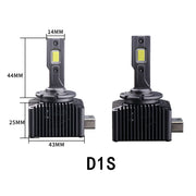 2-Piece D1S/D2S/D3S/D4S/D5S/D8S LED Headlight Conversion Bulb – 6000K, CANBUS