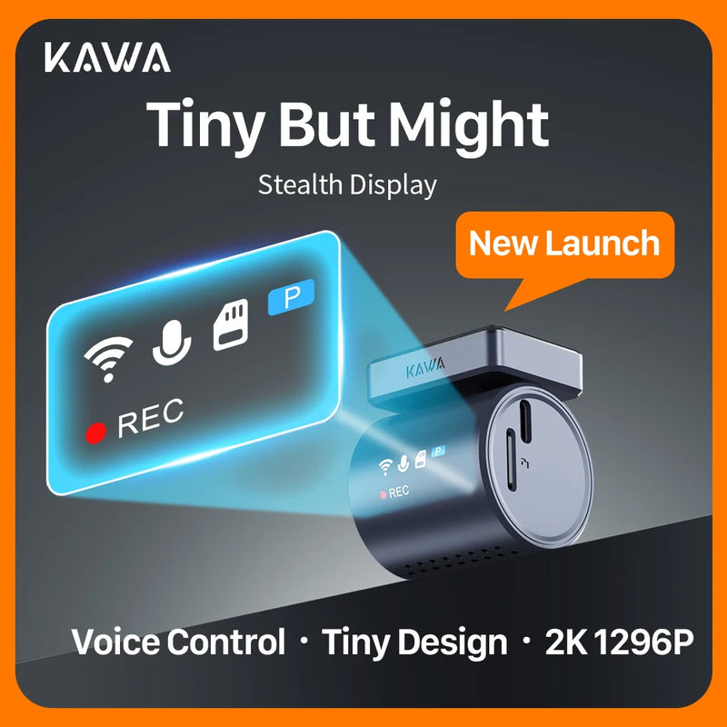 Kawa 2K Dash Cam with Wi-Fi App Control