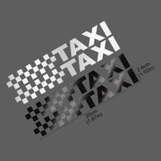 Reflective Taxi-Style Vehicle Decal Pair – 20 × 2.6 cm