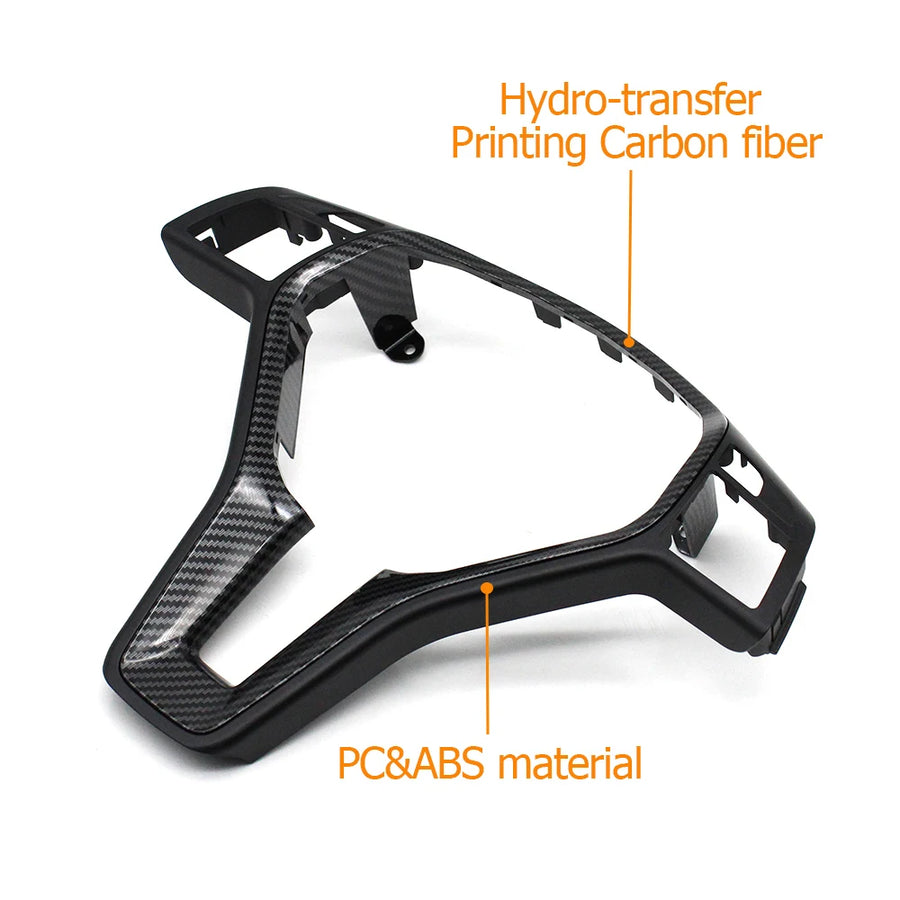 Steering Wheel Carbon Fiber Cover Panel Trim for Mercedes-Benz W176 W246 W204 X204 W212 W207 W156