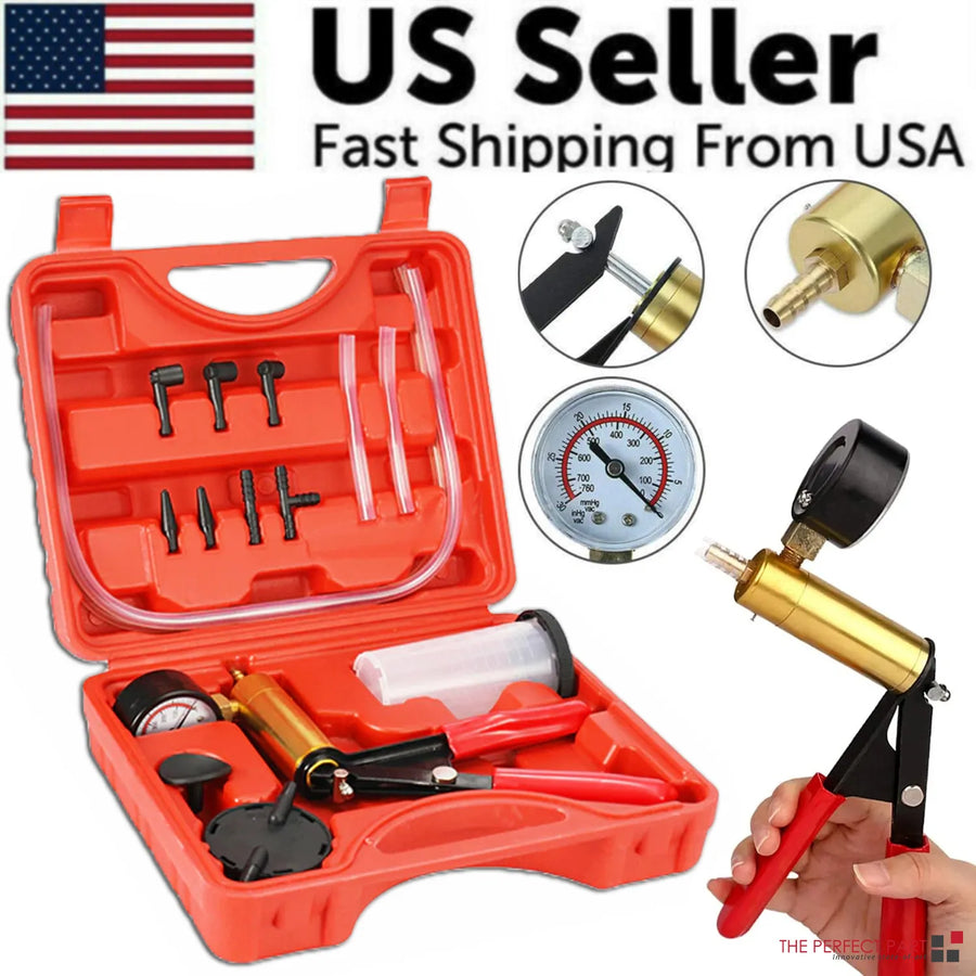 Handheld Vacuum Pump and Brake Bleeder Test Kit