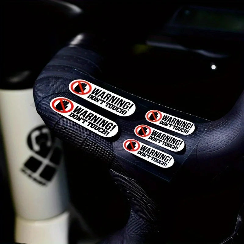 Warning “Don’t Touch” Waterproof Vinyl Decal Set – 3 Colors