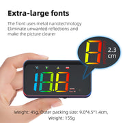 M4 OBD2 Head-Up Display with Speed and RPM Alerts