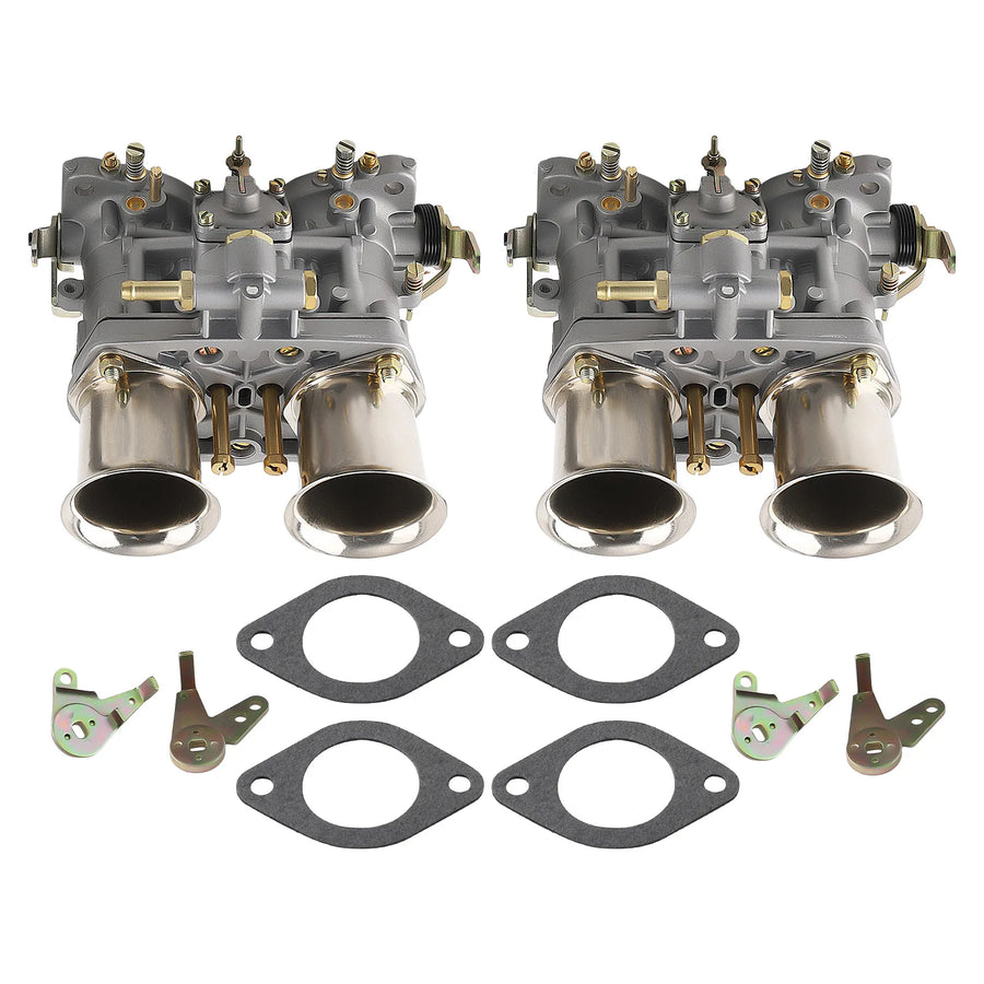 Pair of 44 IDF Carburetors with Gaskets and Air Horns – 18990.03