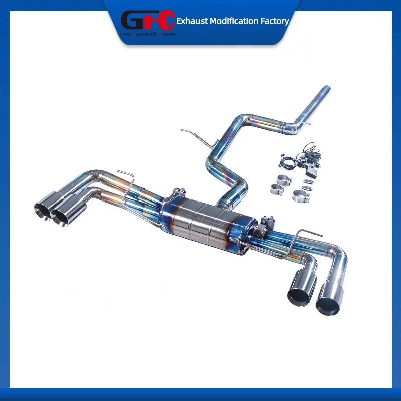 Titanium Alloy Catback Valvetronic Exhaust System for Volkswagen Golf Gti Mk7 Mk7.5 Mk8 2.0T