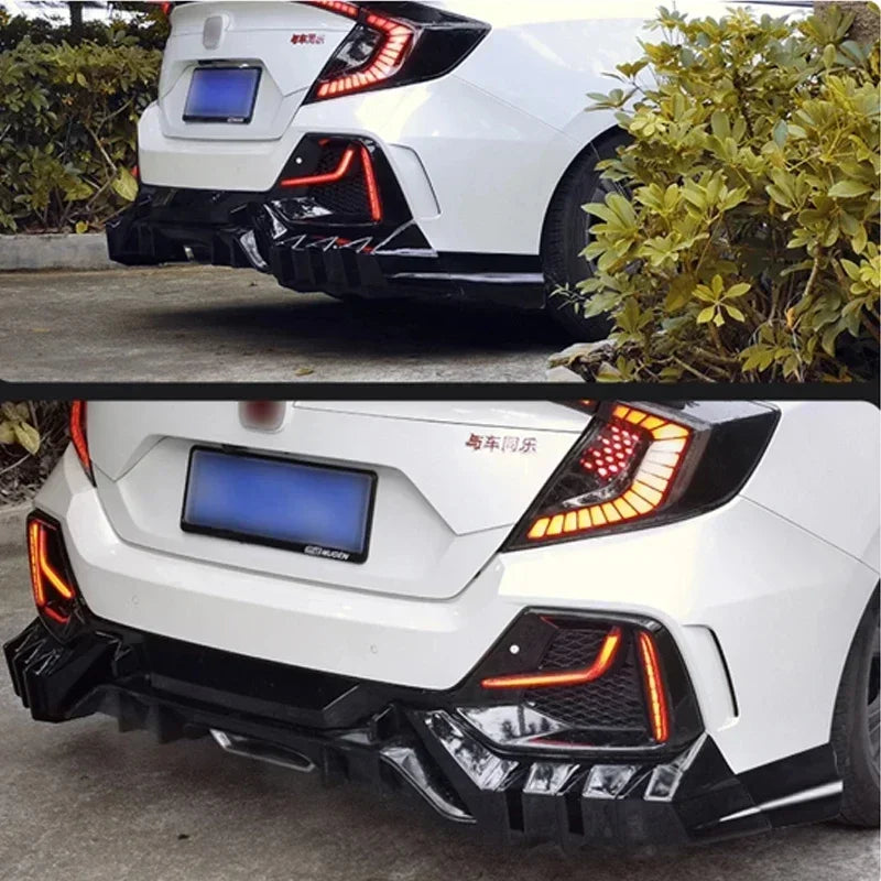 Rear Bumper Diffuser for Honda Civic FK4/FK7 Hatchback 2016-2021