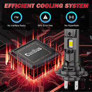 H4/H7 LED Headlight Bulb – 6000K, CANBUS, Compact