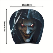2-Piece Dark Clown Car Headrest Covers – Universal Horror Decor