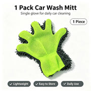 Five-Finger Chenille & Mesh Car Wash Gloves