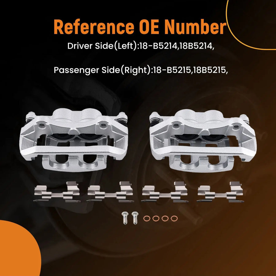 Front Brake Caliper Set for Ford Explorer/Flex/Taurus & Lincoln MKS/MKT 2009-2019