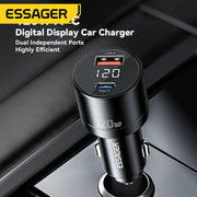 Essager 120W USB-C PD and QC Car Charger Adapter