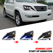 LED Projector Headlight Assembly Set for Lexus GX470 2003–2009
