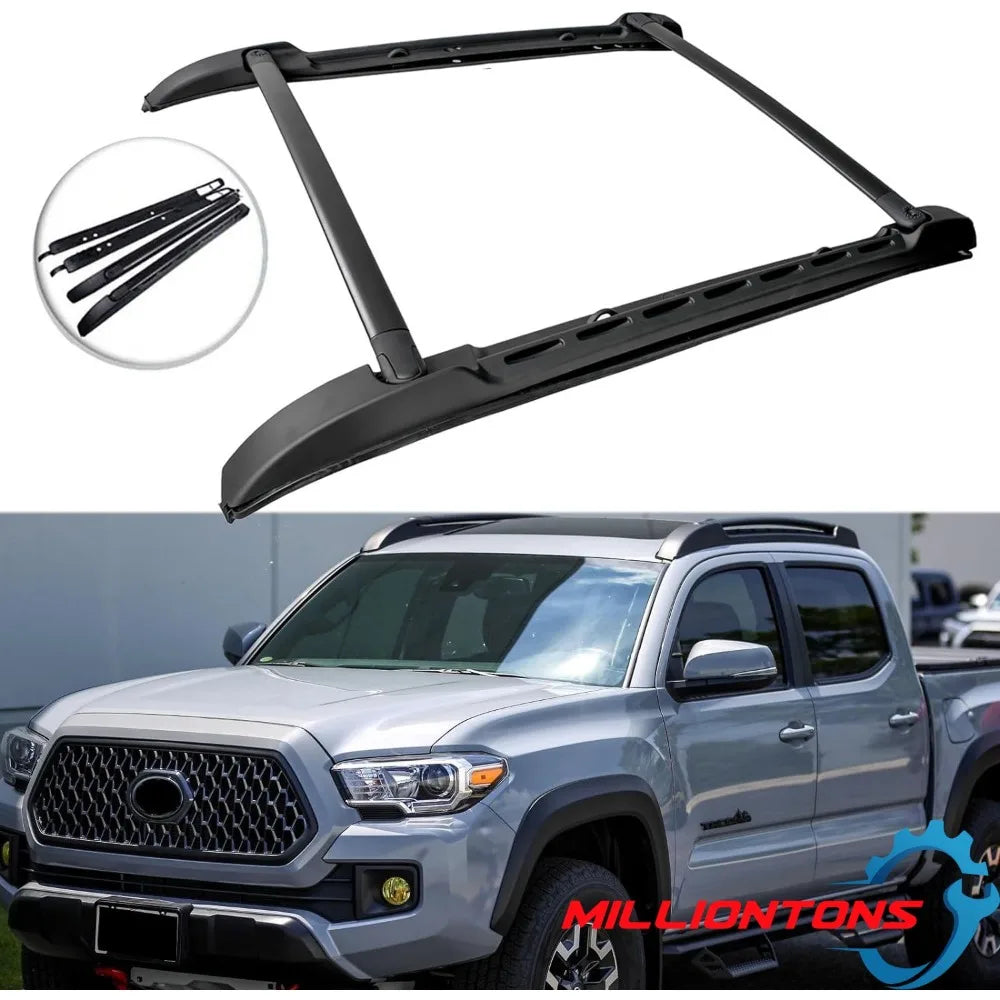 Roof Rack Side Rails & Crossbars for 2005–2023 Toyota Tacoma Double Cab
