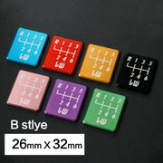 Likewise-Style Manual Shift Pattern Decal & Badge