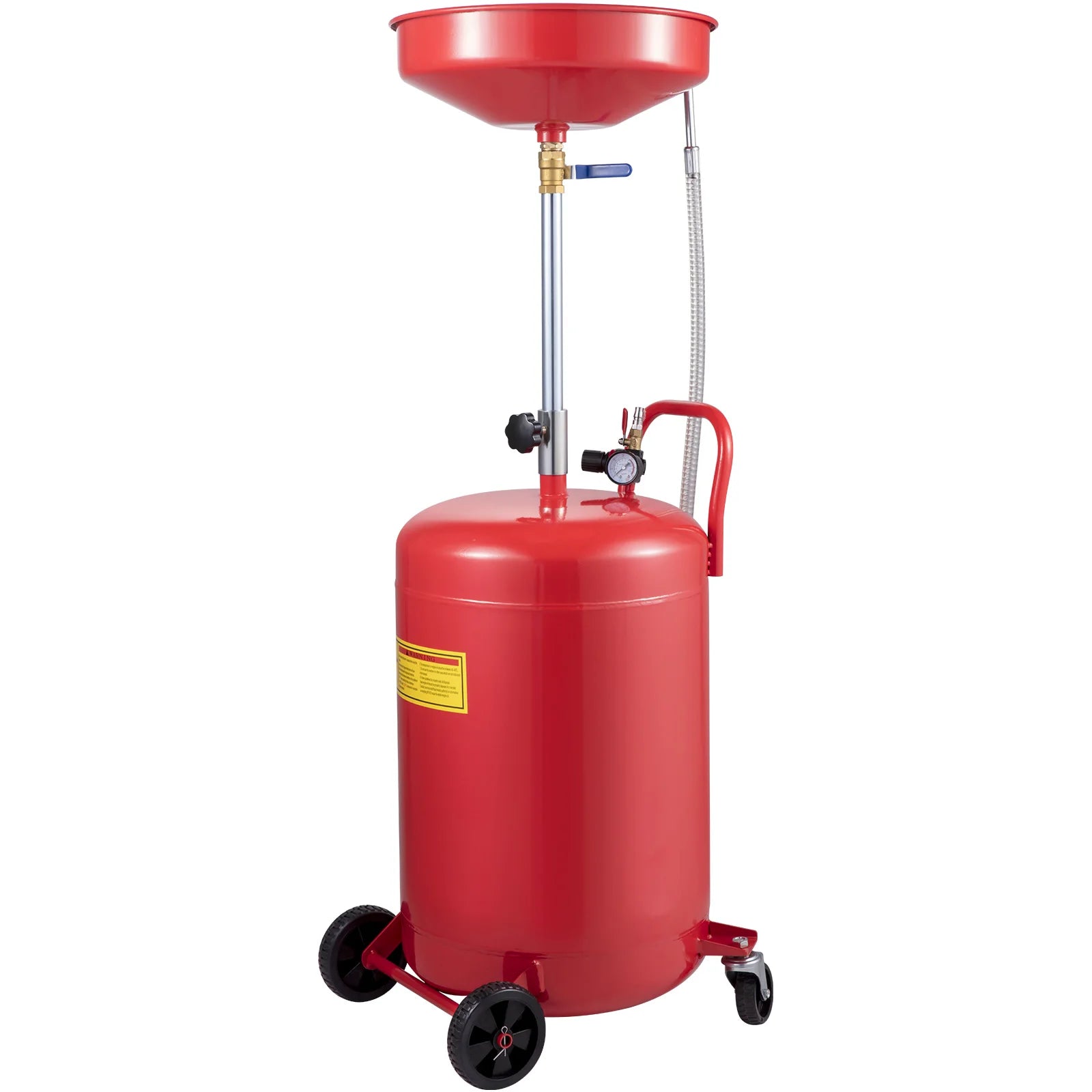 20-Gallon Air-Operated Waste Oil Drain Tank with Optional Regulating Valve