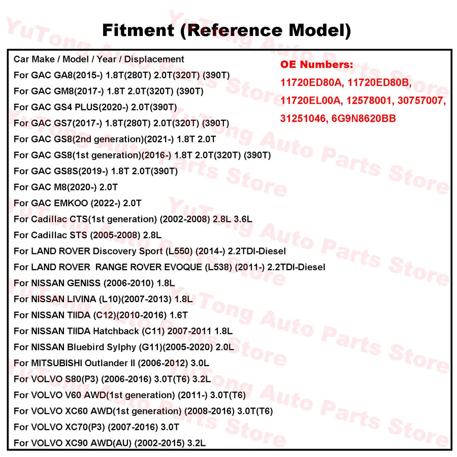 6PK1205F V-Ribbed Drive Belt for Land Rover/Nissan/Volvo Models