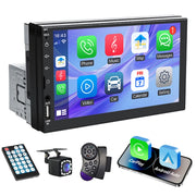 7-Inch Single-DIN CarPlay and Android Auto Touchscreen Receiver