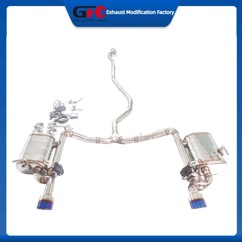 304 Stainless Steel Valved Cat-Back Exhaust System for Honda Civic 1.0T 2017