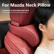 Nappa Leather Mazda Car Headrest and Lumbar Support Pillow