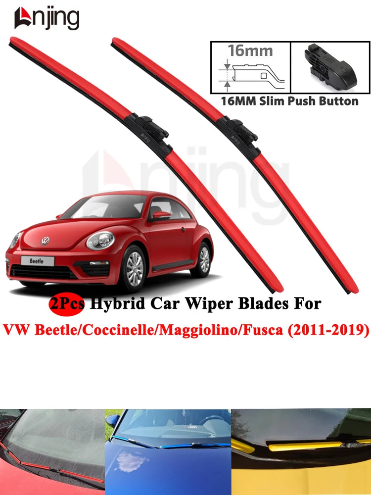 Windshield Wiper Blade Set for VW Volkswagen Beetle Coccinelle Maggiolino Fusca 2011-2019