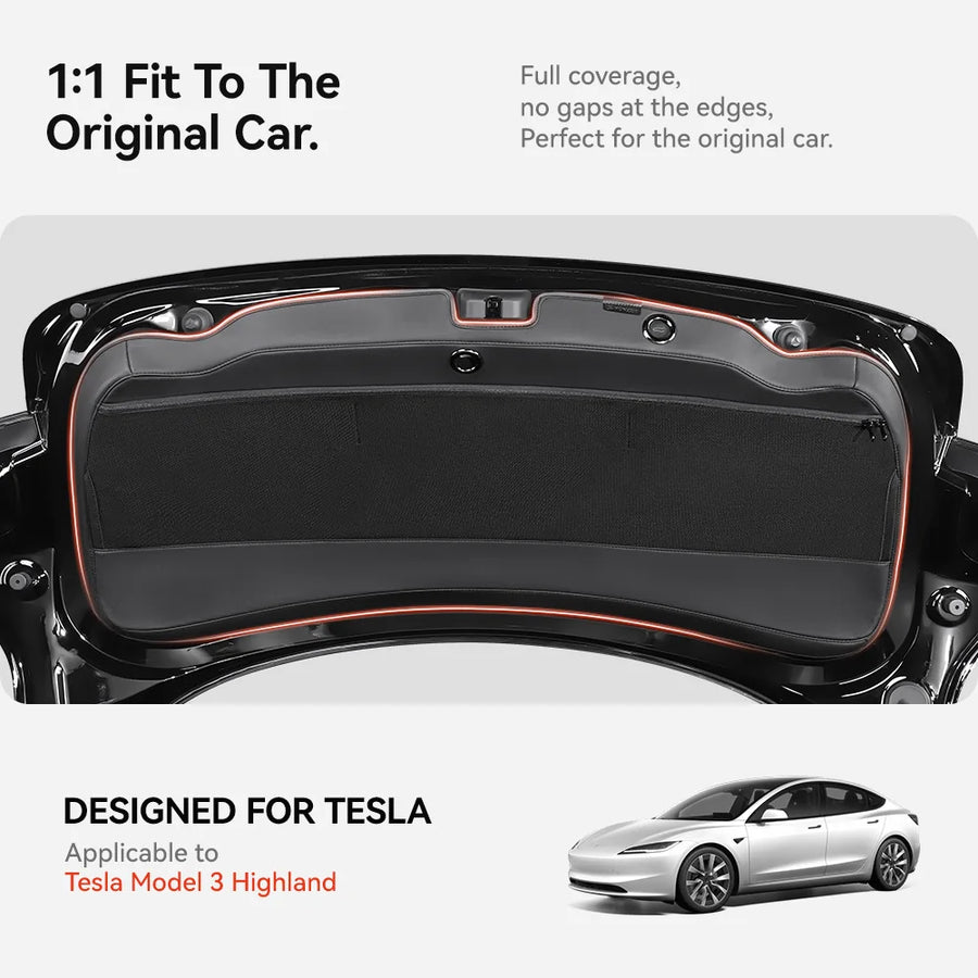 TPE Trunk Sill Guard Plate for Tesla Model 3 Highland and Model Y Juniper