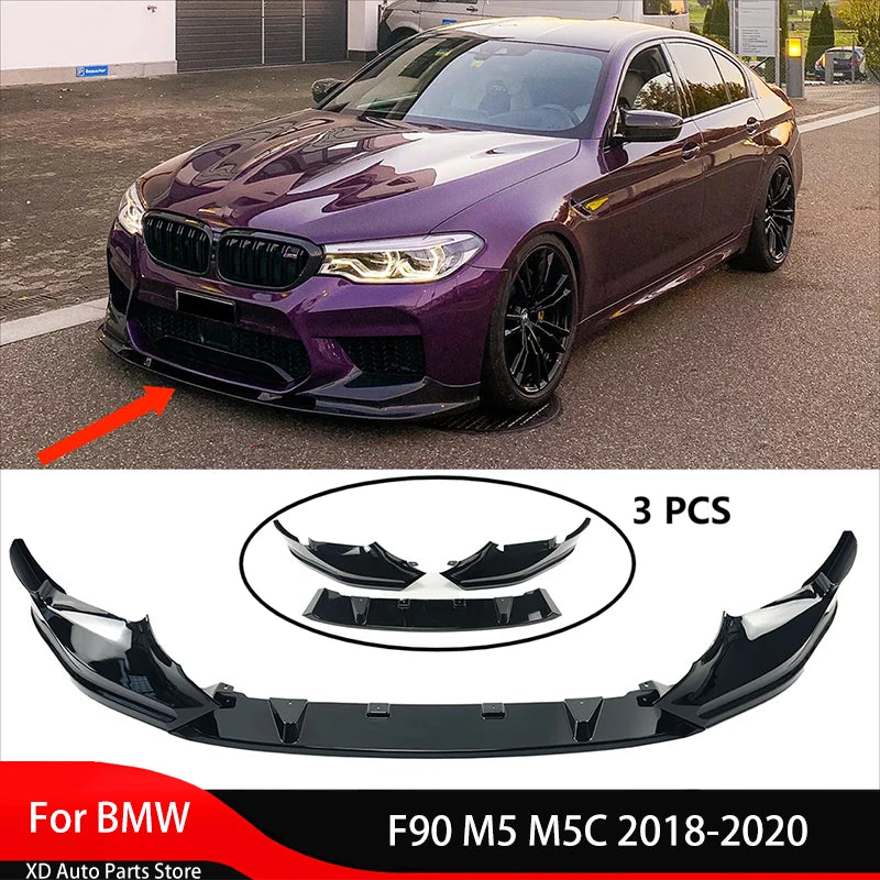 Front Bumper Lip Splitter for BMW M5 M5C 2018-2020
