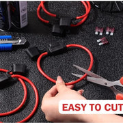 14 AWG Inline Mini Blade Fuse Holders with Fuses – 5 or 10 Pack