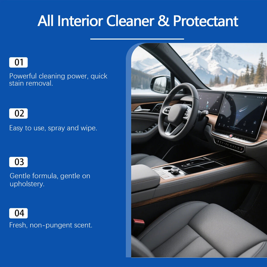 Multipurpose Automotive Interior and Leather Foam Cleaner