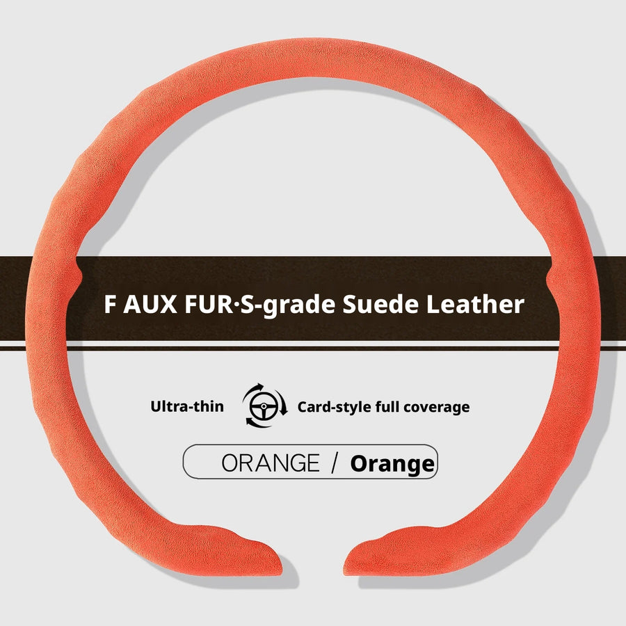 Ultra-Thin Suede Steering Wheel Cover for Select Jeep Models