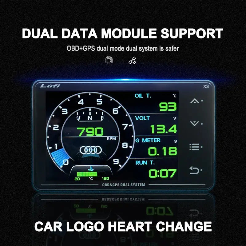 Lufi GPS/OBD2 Car Head-Up Display and Digital Performance Gauge