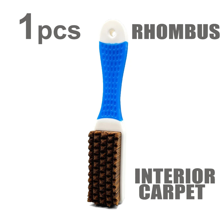 Nylon Car Detailing Brushes - Assorted Shapes & Firmness
