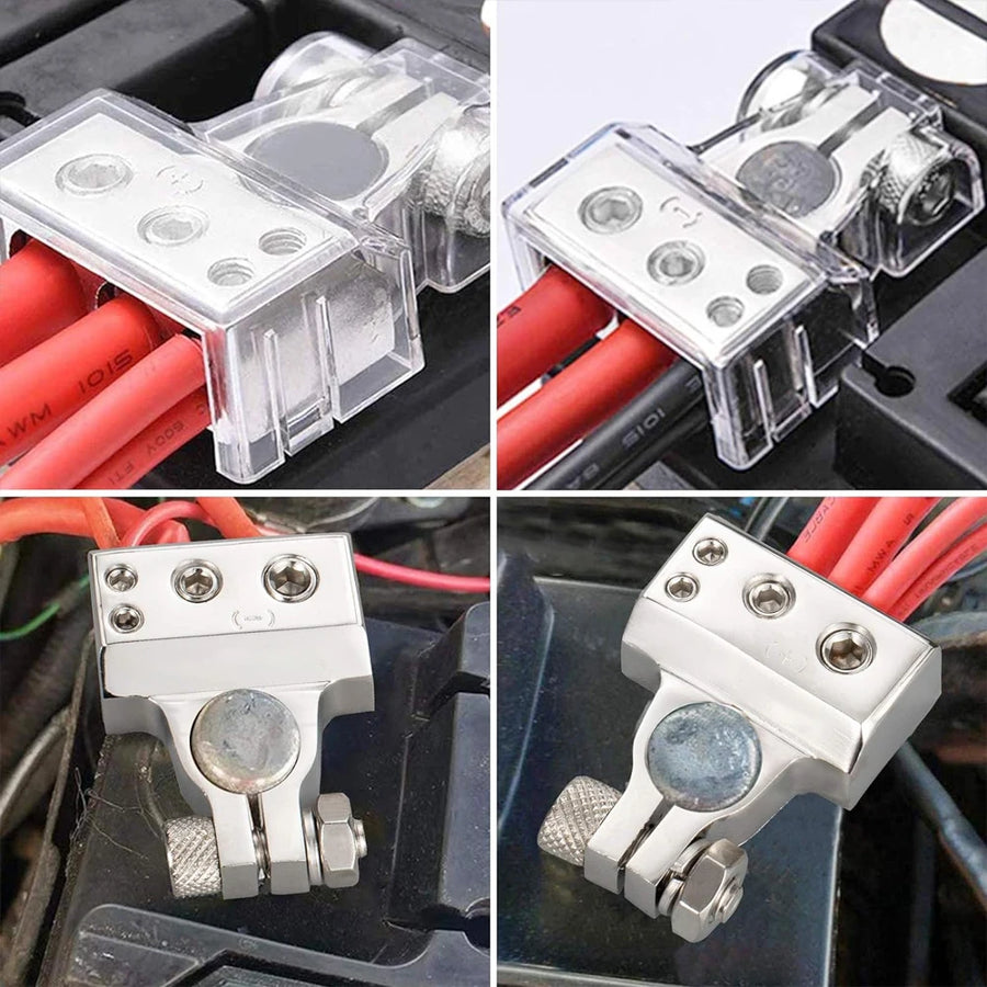 Positive and Negative Battery Terminal Connectors – 2 Pieces