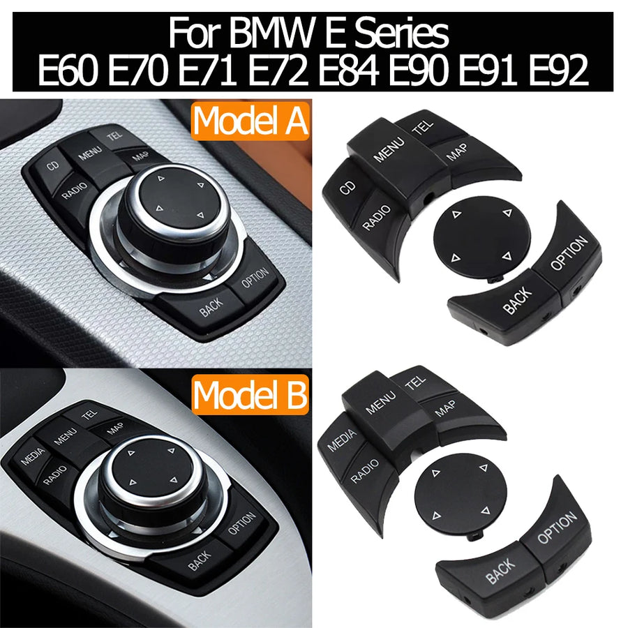 CIC IDrive Multi-Media Knob Menu Button Switch for BMW E Series E60 E61 E81 E82 E87 E88 E89 E90