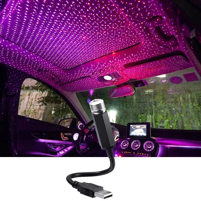 Mini USB LED Starry-sky Projector for Car Roof and Room