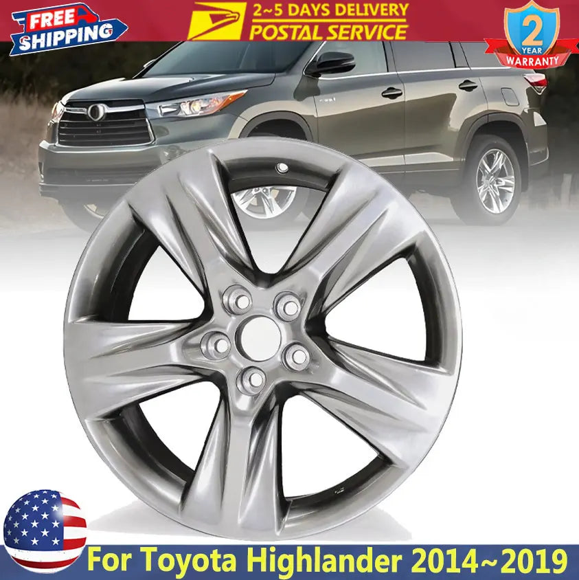 Toyota Highlander 19 x 7.5 in Aluminum Wheel – 2014–2019
