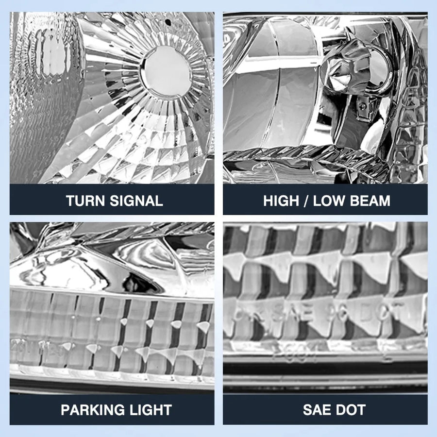 Headlight and Corner Light Set for Ford F-150 1997–2003 – 4-Piece