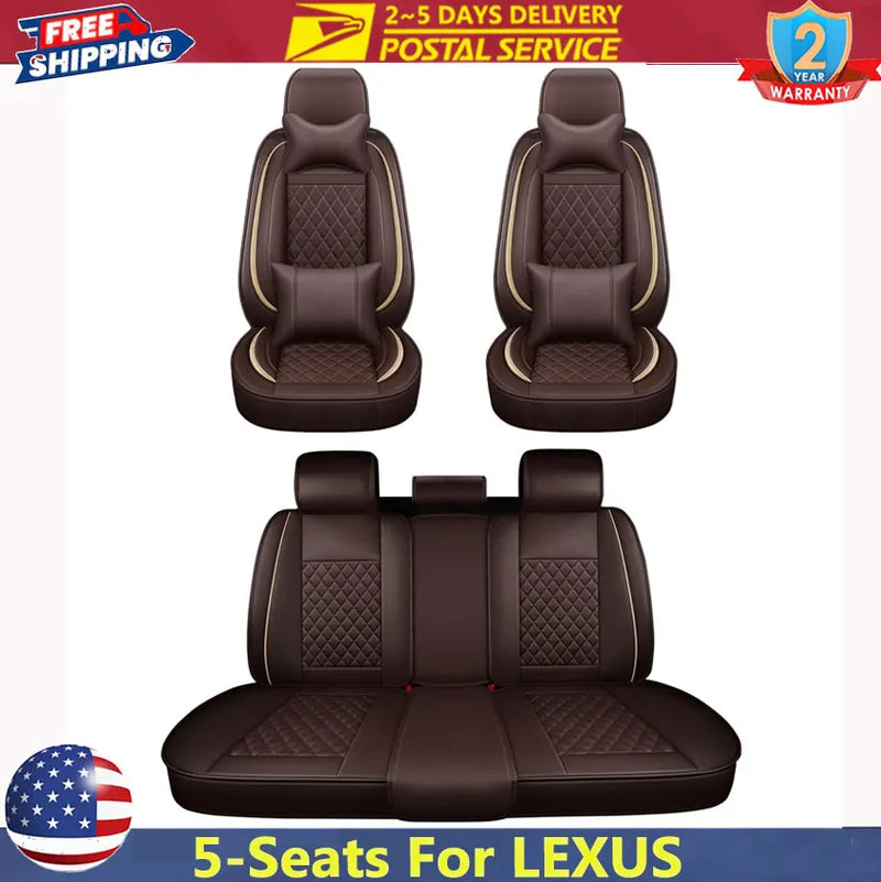 5-seat Leather-look Car Seat Cover Set for Lexus