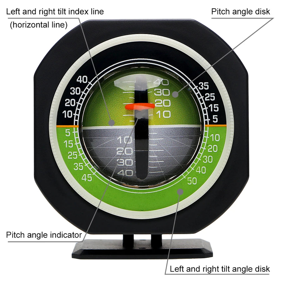 OMP Digital Car Inclinometer, Slope Meter and Compass