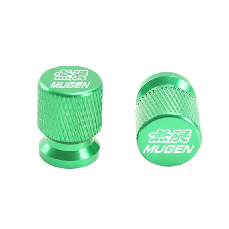 T6061 Aluminum Tire Valve Caps – Honda/Mugen-Style Colors